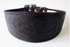 Leather Embossed Dog Collars